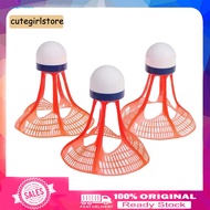 Cute_ 3Pcs Windproof Badminton Balls Outdoor Student Sports Training Shuttlecocks