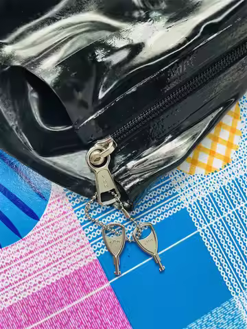 Latex mask open eyes nose mouth with one lock zip 0.4mm custom made