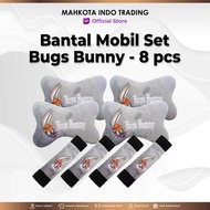 Bugs Bunny Car Seat Pillow Set 8 PC / Bugs Bunny 8 PC Car Neck Pillow