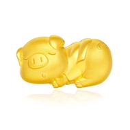 CHOW TAI FOOK 999 Pure Gold Pendant - Year of Pig (Sleeping ”福“气 Pig) R21597