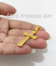 Lanz Liontin Salib Erastus Titanium 18 K (emas)