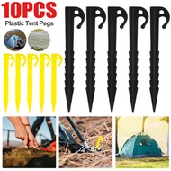 10Pcs Durable Spirals Plastic Tent Stakes Heavy Duty Beach Tentage Fixed Nails Canopy Stake Outdoor 