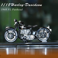 ชุดสะสมของขวัญที่ใช้งานได้สำหรับ1:18นันตงมีกังฮาร์เลย์เดวิดสัน1948 FL Panhead รถจักรยานยนต์ Diecast