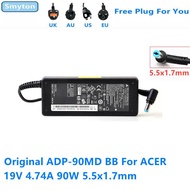 Original AC Adapter Charger For ACER 19V 4.74A 90W 5.5x1.7mm DELTA ADP-90MD BB ADP-90MD H Laptop Pow