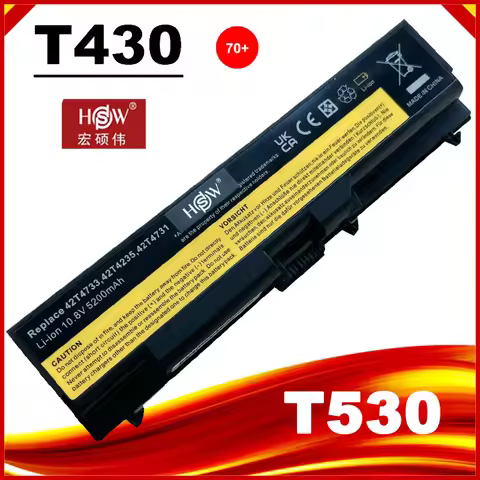 Laptop battery for Lenovo ThinkPad L430 L530 T430 T430I T530 T530I W530I W530 51J0499 42T4753 57Y418