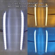 CIVIC FC450 ROBOT RS BUMPER DRL LED DAYLIGHT WELCOME LIGHT DRL+SIGNAL RUNNING