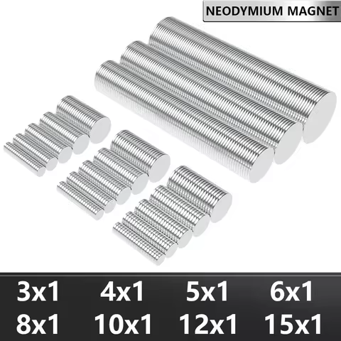 N35 Super Strong Neodymium Magnet Round NdfeB Powerful Permanent Magnetic imanes Refrigerator Magnet