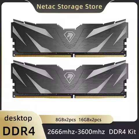 Netac DDR4 Ram Memory 3600mhz 3200mhz DDR4 16G 32GB DDR5 4800mhz XMP2.0 DIMM Memoria for Desktop DIY
