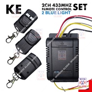 REMOTE CONTROL KE 2CH 433MHz AUTOGATE ( RECEIVER / REMOTE CONTROL )