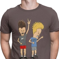 เสื้อยืดแนวร็อค Beavis Butthead สำหรับผู้ชายเสื้อยืดขยายได้เสื้อต้นคริสต์มาสแนวพังก์เสื้อฮิปฮอปแนวฮิ