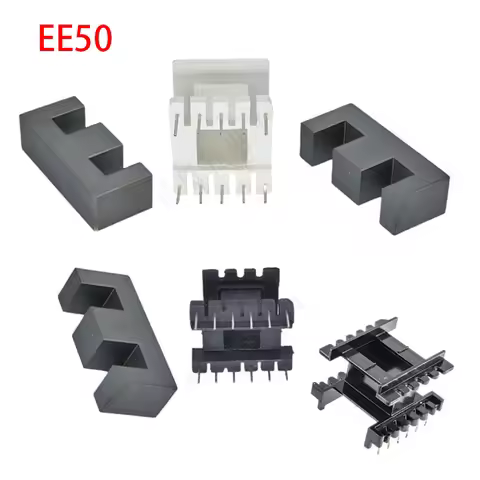 EE50 10/12Pins 5+5P 6+6P PC40 PC95 Vertical High Frequency Power Transformer Mn-Zn Ferrite Magnetic 