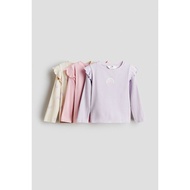 H&M(H&M) Girls 3-pack frill-trimmed jersey tops 1246511_8