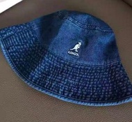 外國預訂 3色選 Kangol 刺繡Logo 洗水牛仔漁夫帽