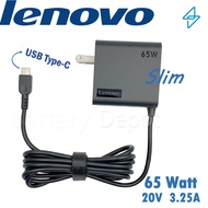 รุ่นใหม่ Size Mini Lenovo Adapter ของแท้ 20V/3.25A 65W หัว USB Type-C สายชาร์จ Lenovo เลอโนโว่ อะแดป