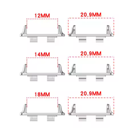 1 pair zinc alloy Adapter For Huawei Band 11 11pro Watchband Strap Connector Bracelet metal Accessor