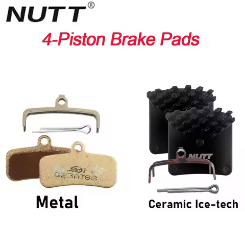 NUTT 4 Piston Brake Pad Metal Disc Brake Pad Ice-tech Ceramics Hydraulic Brake Pad for Nutt eBike 4