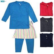 Boy RANDOM PLAIN POCKET Baju Melayu With Samping (6M-6Y) /SYAWAL/AIDILADHA/ BAJU RAYA