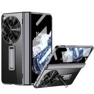 YIQIAN สําหรับ OPPO Find N3 Clear Case พร้อมการป้องกันบานพับแม่เหล็ก [ตัวป้องกันหน้าจอในตัว] [ตัวป้อ