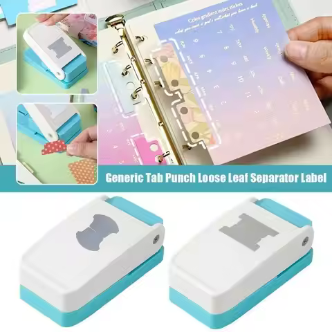 1PC handheld separator label puncher, round label, flat label puncher, handmade DIY bookmarks and no