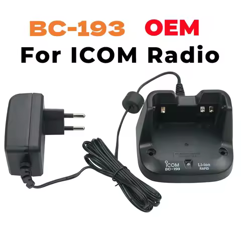 ICOM OEM BC-193 Li-ion Quick Battery Charger for ICOM BP-265 IC-F3011 F4011 F3101D IC-V80 IC-T70 IC-
