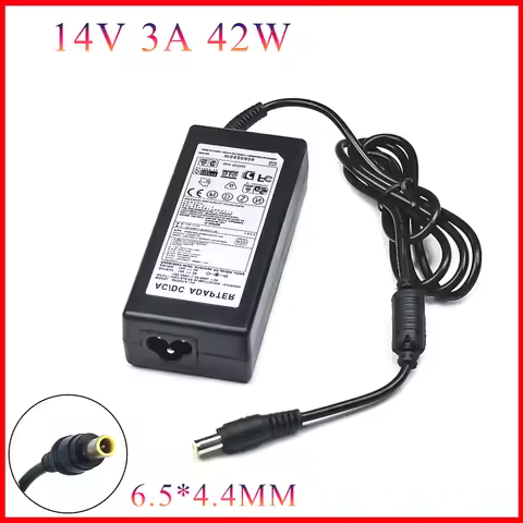 14V 3A 42W 6.5*4.4MM A4514-DSM AC/DC Adapter for Samsung U28E590D UE22F5400 T24C350LT LED Monitor Po