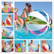 Elastic Playing Water Polo Beach Ball Children Water Park Toy Baby Inflatable Beach Ball Hollow Swimming Pool