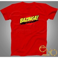 Bazinga Shirt Design For Him Her Red Round Neck