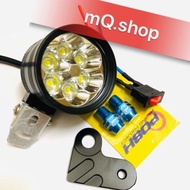 Đèn Trợ Sáng L6 Ngắn 6 Mắt 20W Sáng Mạnh Đèn 3 Chế Độ BH06Thang