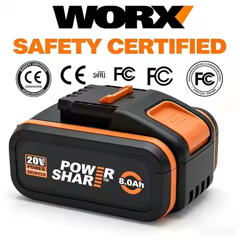 WORX 20V 8.0Ah Replacement Battery WA3578 for All WORX 20V PowerShare Cordless Power Tools