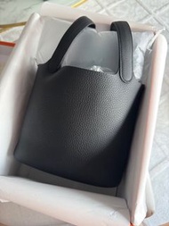 Hermes picotin 18 black 愛馬仕黑色水桶/ 菜籃子18