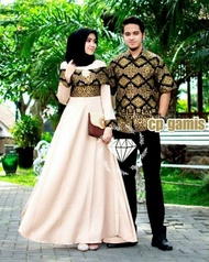 Couple Batik Kemeja Gamis Baju Sepasang Sarimbit Pasangan Pesta Mewah