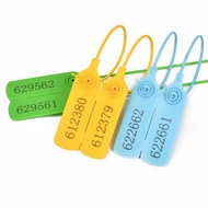 Plastic Tags Custom Security Seals Tamper Proof Numbered Label for Container Zip Ties Self-Locking 3