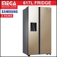 SAMSUNG RS64R53044G 617L SIDE-BY-SIDE FRIDGE (2 Ticks)