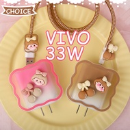 VIVO Charger Protector Cover Cute Cartoon Candy Girl Charger Cover Wave TPU Charger Case For vivo 33w V3330L0A0-CN