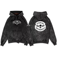 KATUN Hoodie Jumper Band Woshing Black Sandwash Avenged Sevenfold A7X Cotton Fleece Material (not Fu