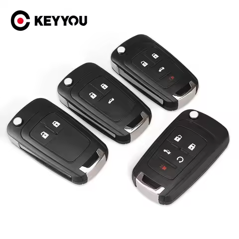 KEYYOU 10pcs 2/3/4/5 Buttons Remote Key Shell For Chevrolet Cruze For OPEL Astra J Corsa E Insignia 
