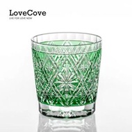 內地直送 - 【高端威士卡杯】江戶切子水晶杯雪花威士卡洛克杯洋酒杯水晶玻璃（平行進口）