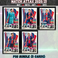 Match Attax 2020/21: PSG Team Set (5 Cards)