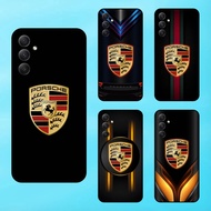 Porsche automobile brand black border Samsung A34 5G phone case