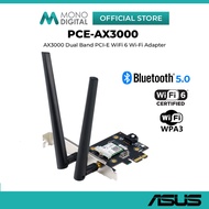 ASUS PCE-AX3000 (BULK PACK) AX3000 / PCE-AX58BT DUAL BAND PCI-E WIFI 6 WIFI ADAPTER WITH BLUETOOTH 5