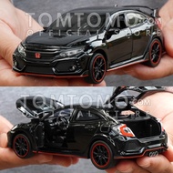 Tomtomo Honda Civic Type R Mobil Mobilan Hatchback Diecast Miniatur Mainan Kado Ultah Aksesoris Dash
