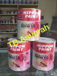 Nippon Paint Cat Minyak Kayu Besi Bee Brand Junior 66 Kemasan 1kg