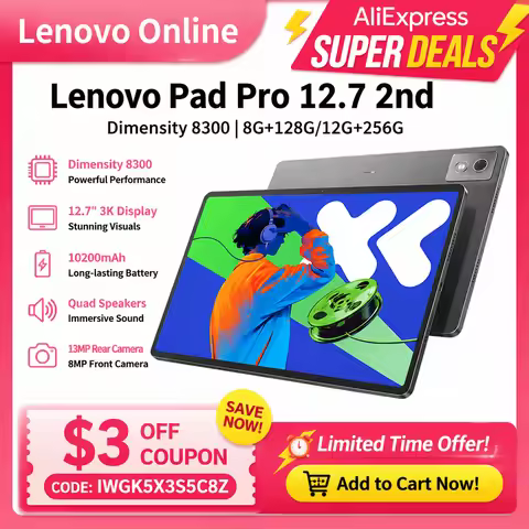Lenovo tablet Xiaoxin Pad Pro 2025 2nd 144Hz 2.9K 12.7-inch MTKTianji8300 2944*1840 10200mAh LCD Scr