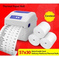 Paper POS Thermal Receipt Printer 57mm Printer 57x30mm Paper For Mobile POS Printer Notes Bill Photo