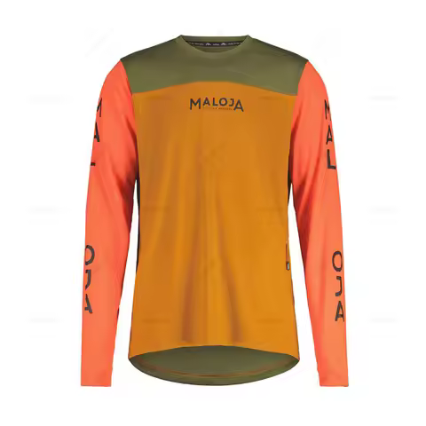 Maloja Cycling Jersey for Men, Long Sleeve, Enduro Motocross, MTB, Downhill Mountain Bike, DH, Quick
