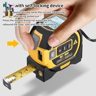 Laser Tape Measure 3-in-1 with LCD Display | Digital Laser Measurement Tool in/ft/m Scales up to 131