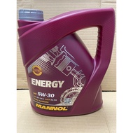 MANNOL ENERGY FULLY 5W-30 4L ENGINE OIL MINYAK HITAM 4LITERS 5W30 5 30 5-30 5W 30