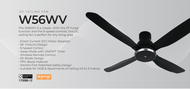 KDK W56WV 56Inch/ 140cm Ceiling fan with remote