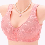 Kapas Bra Pertengahan Umur Depan Gesper Seluar Dalam Wanita Tiada Cincin Keluli Tiada Span Bahagian 