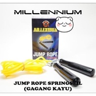 JUMP ROPE - SKIPING GAGANG KAYU MILLENIUM TALI PVC MURAH